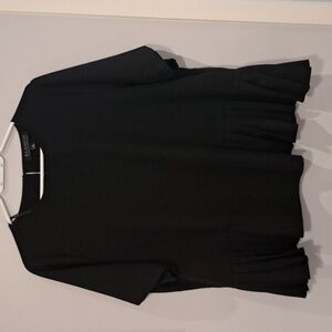 Eloquii black short sleeve top